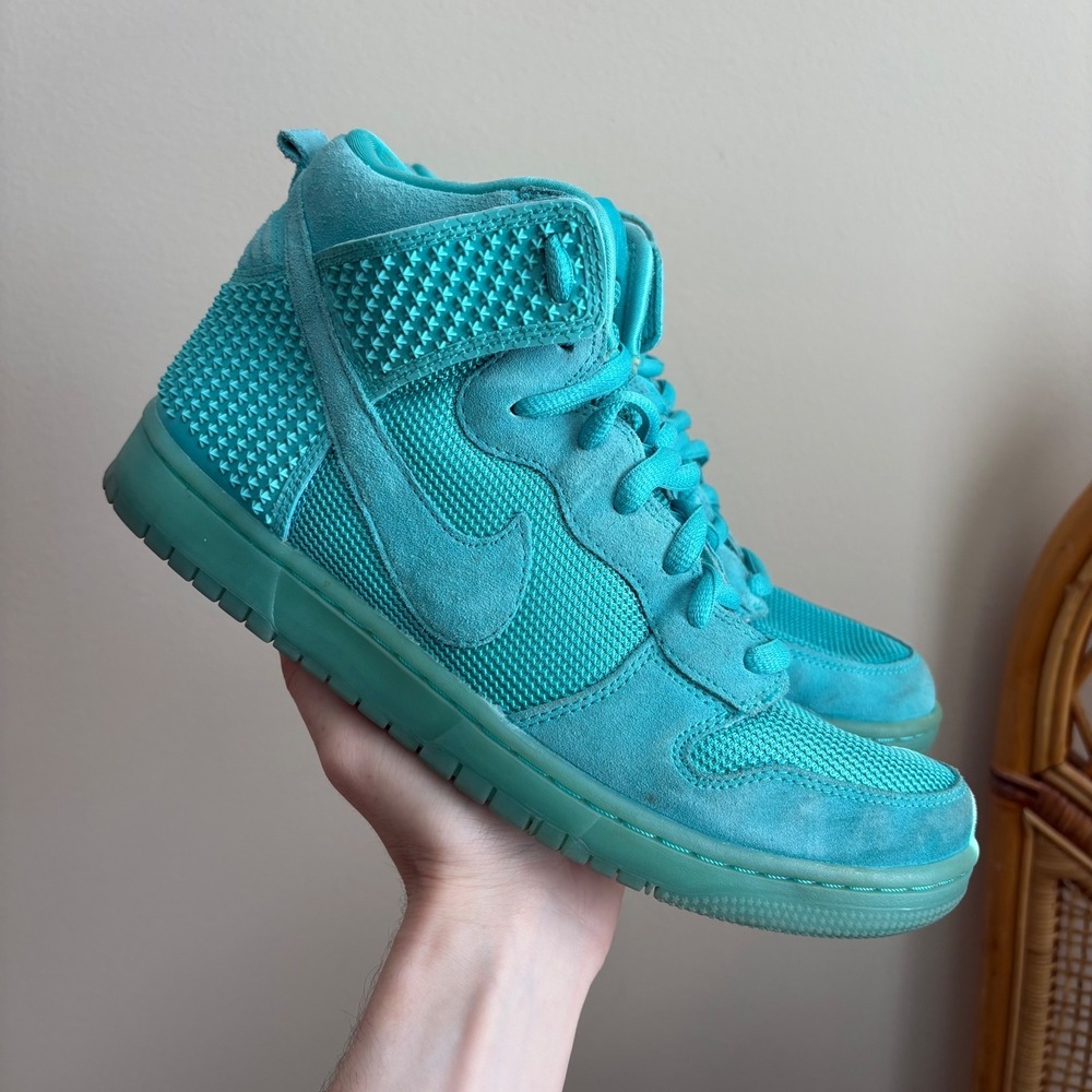 Nike Dunk High CMFT Premium Mens 'Light Retro' Skateboarding Blue Sneakers